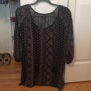 FOREVER 21 Bohemian Dress with Tassels